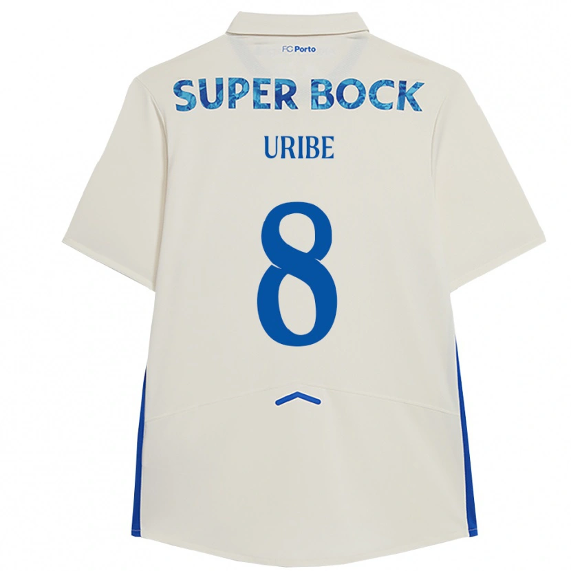 Danxen Kinder Mateus Uribe #8 Weiß Blau Ausweichtrikot Trikot 2025/26 T-Shirt Österreich