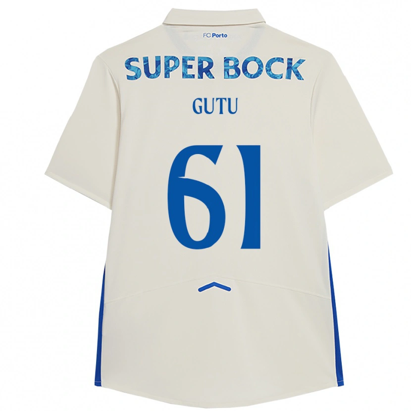 Danxen Kinder Denis Gutu #61 Weiß Blau Ausweichtrikot Trikot 2025/26 T-Shirt Österreich