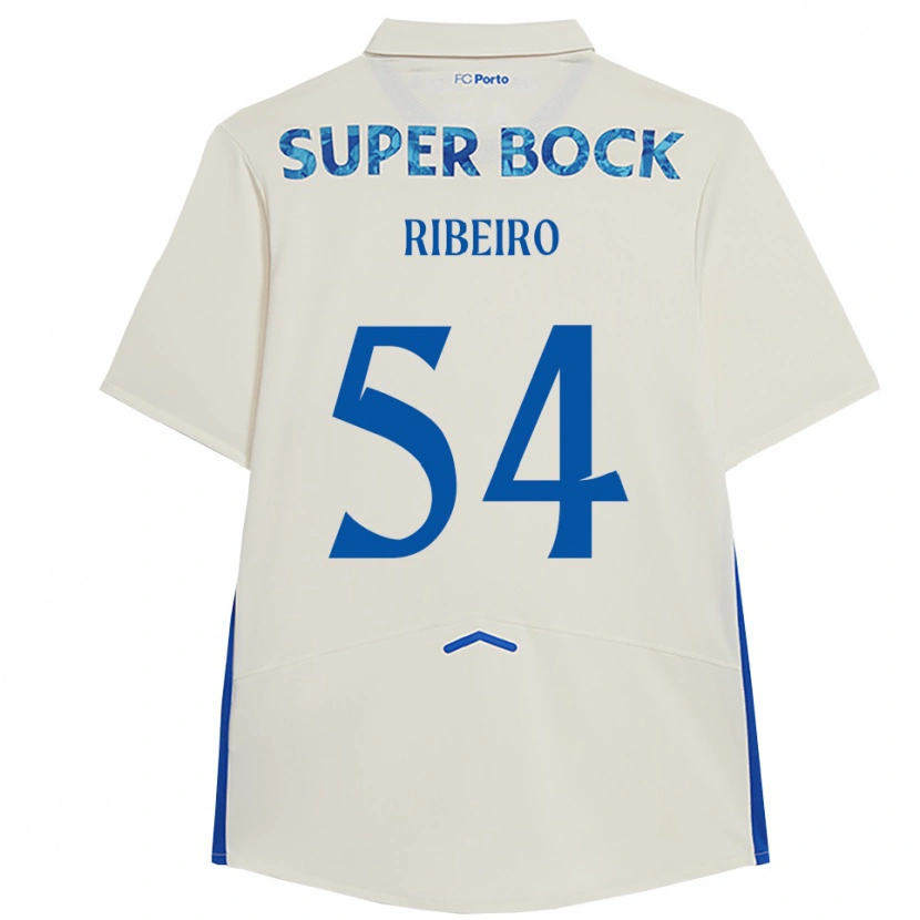 Danxen Kinder António Ribeiro #54 Weiß Blau Ausweichtrikot Trikot 2025/26 T-Shirt Österreich