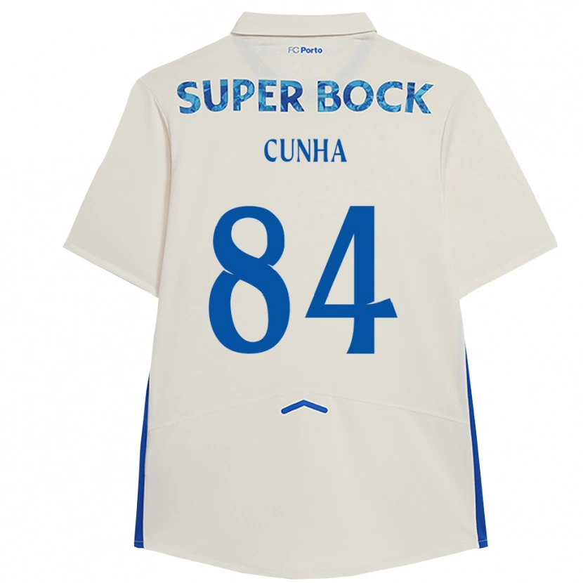 Danxen Kinder Martim Cunha #84 Weiß Blau Ausweichtrikot Trikot 2025/26 T-Shirt Österreich