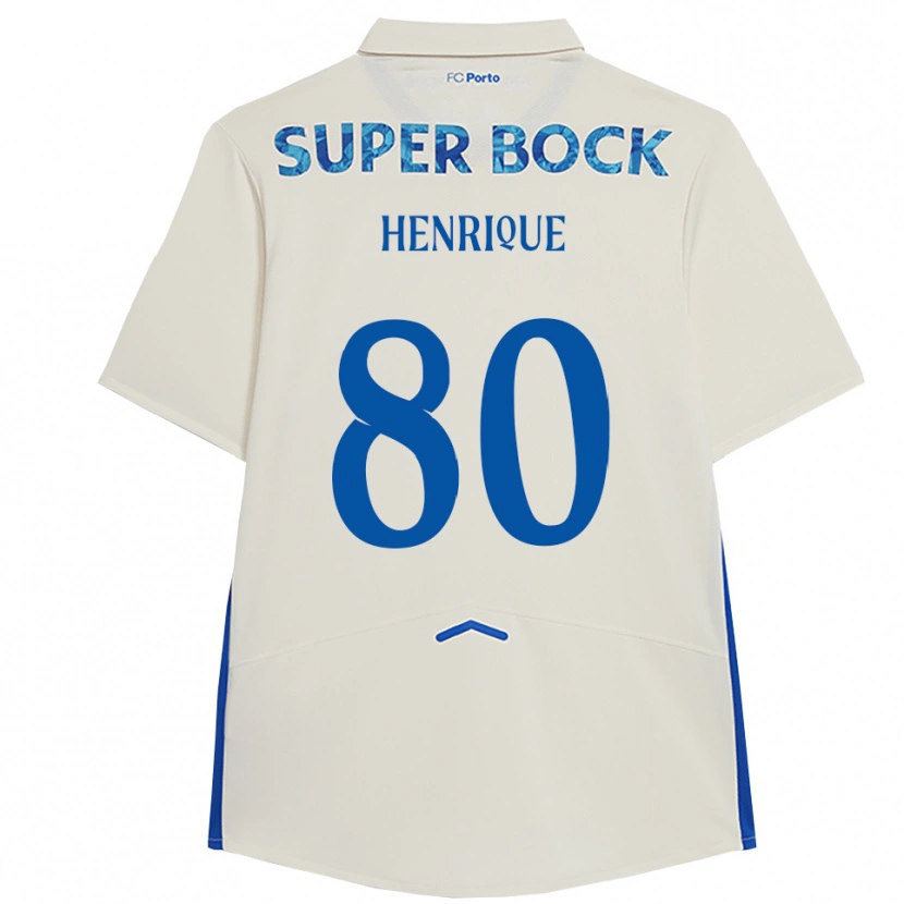 Danxen Kinder Kaio Henrique #80 Weiß Blau Ausweichtrikot Trikot 2025/26 T-Shirt Österreich