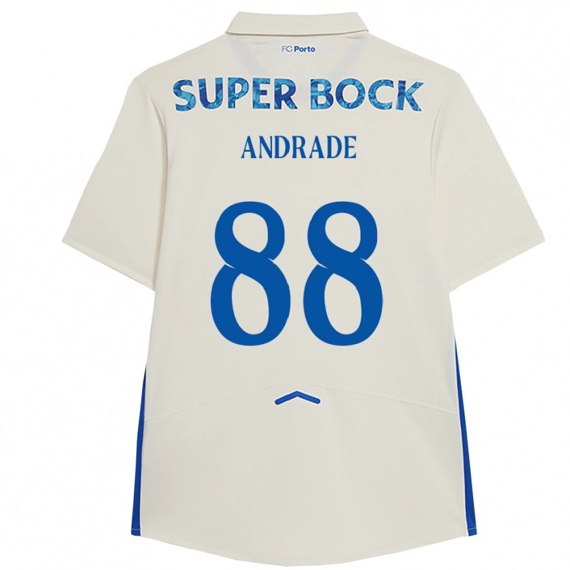 Danxen Kinder Domingos Andrade #88 Weiß Blau Ausweichtrikot Trikot 2025/26 T-Shirt Österreich