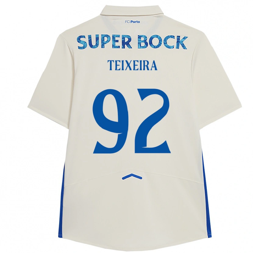 Danxen Kinder João Teixeira #92 Weiß Blau Ausweichtrikot Trikot 2025/26 T-Shirt Österreich