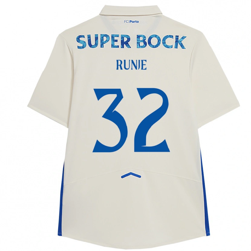 Danxen Kinder Roko Runje #32 Weiß Blau Ausweichtrikot Trikot 2025/26 T-Shirt Österreich