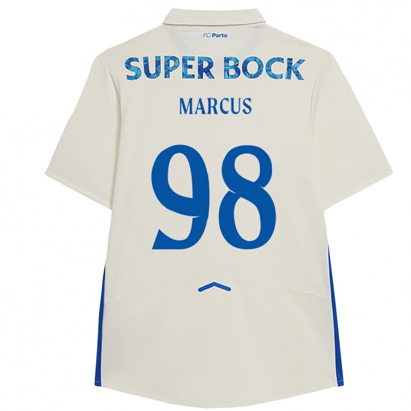 Danxen Kinder Abraham Marcus #98 Weiß Blau Ausweichtrikot Trikot 2025/26 T-Shirt Österreich