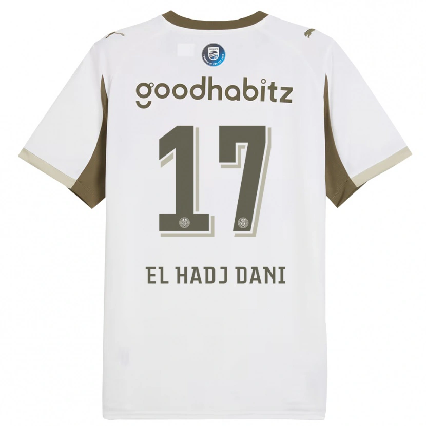 Danxen Kinder Soudais El Hadj Dani #17 Weiß Grau Ausweichtrikot Trikot 2025/26 T-Shirt Österreich