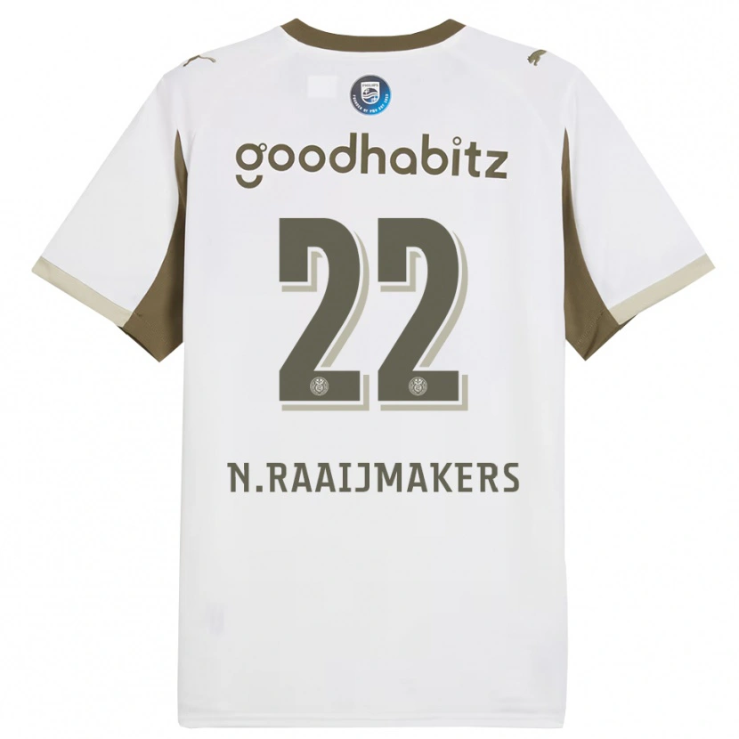 Danxen Kinder Niels Raaijmakers #22 Weiß Grau Ausweichtrikot Trikot 2025/26 T-Shirt Österreich