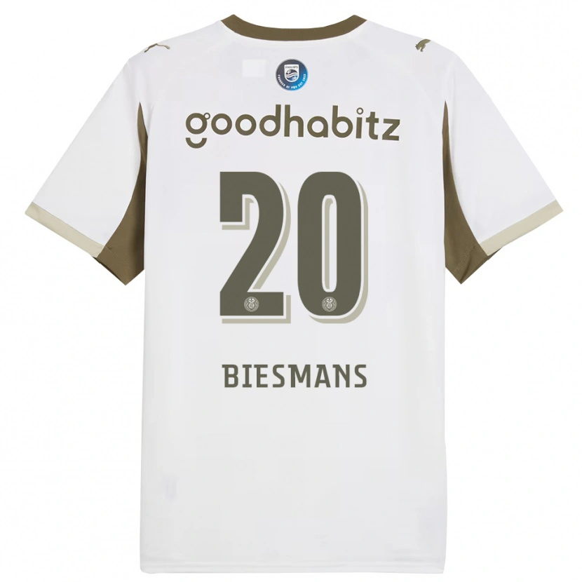 Danxen Kinder Julie Biesmans #20 Weiß Grau Ausweichtrikot Trikot 2025/26 T-Shirt Österreich