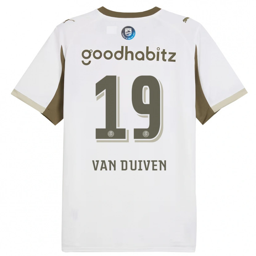 Danxen Kinder Jason Van Duiven #19 Weiß Grau Ausweichtrikot Trikot 2025/26 T-Shirt Österreich