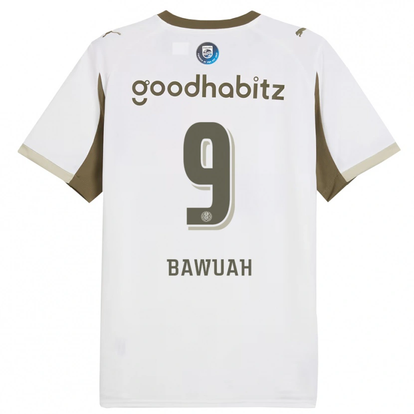 Danxen Kinder Jordy Bawuah #9 Weiß Grau Ausweichtrikot Trikot 2025/26 T-Shirt Österreich