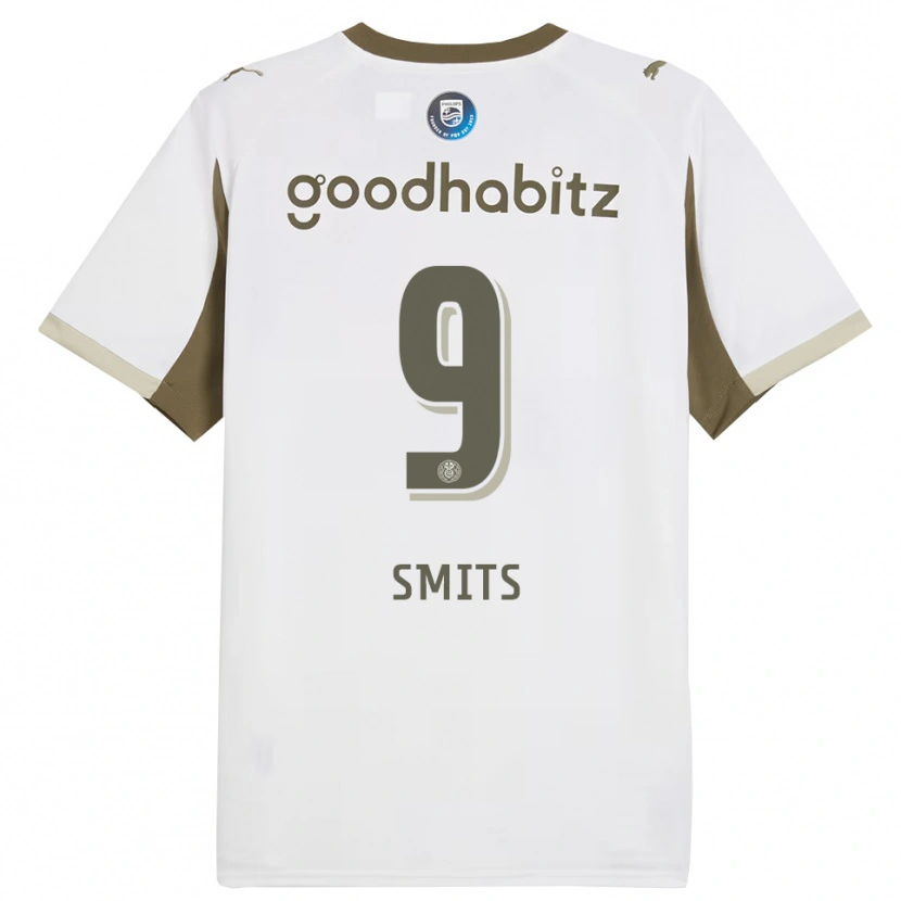Danxen Kinder Joëlle Smits #9 Weiß Grau Ausweichtrikot Trikot 2025/26 T-Shirt Österreich