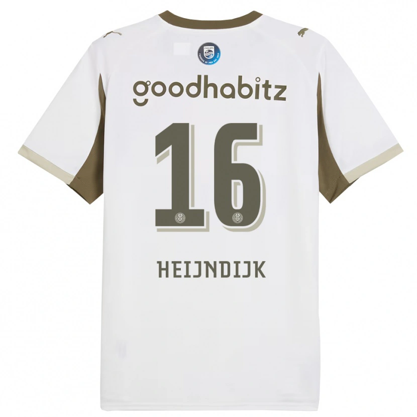 Danxen Kinder Bram Heijndijk #16 Weiß Grau Ausweichtrikot Trikot 2025/26 T-Shirt Österreich