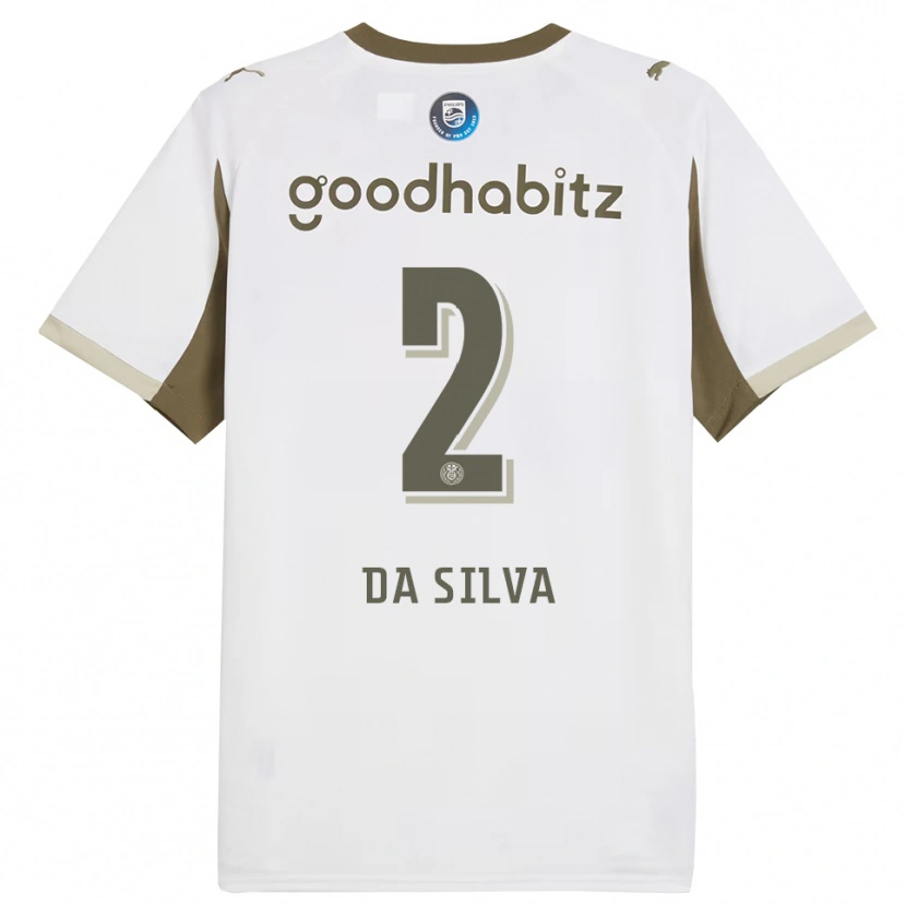 Danxen Kinder Aston Da Silva #2 Weiß Grau Ausweichtrikot Trikot 2025/26 T-Shirt Österreich