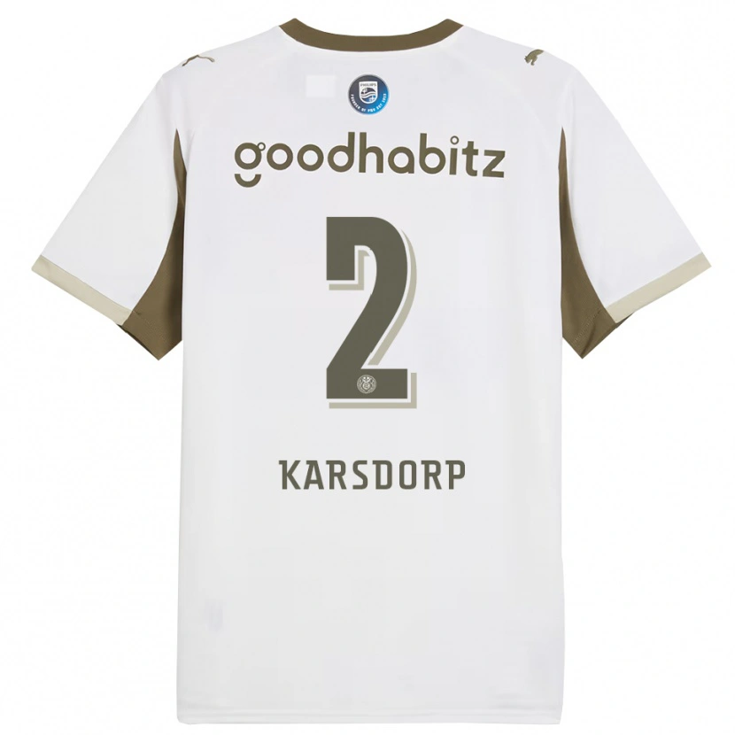 Danxen Kinder Rick Karsdorp #2 Weiß Grau Ausweichtrikot Trikot 2025/26 T-Shirt Österreich