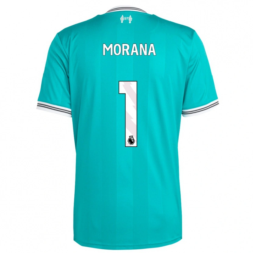 Danxen Kinder Nathan Morana #1 Grün Weiß Ausweichtrikot Trikot 2025/26 T-Shirt Österreich