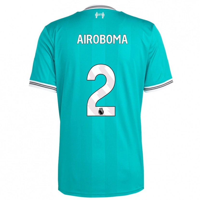 Danxen Kinder Emmanuel Airoboma #2 Grün Weiß Ausweichtrikot Trikot 2025/26 T-Shirt Österreich