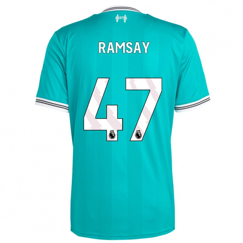 Danxen Kinder Calvin Ramsay #47 Grün Weiß Ausweichtrikot Trikot 2025/26 T-Shirt Österreich