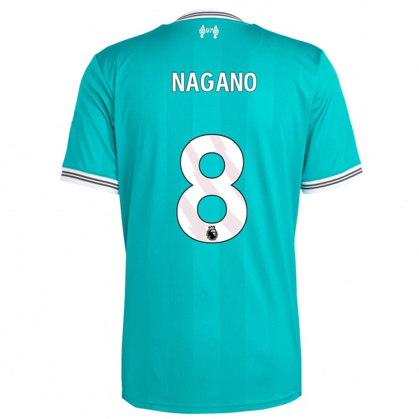 Danxen Kinder Fūka Nagano #8 Grün Weiß Ausweichtrikot Trikot 2025/26 T-Shirt Österreich