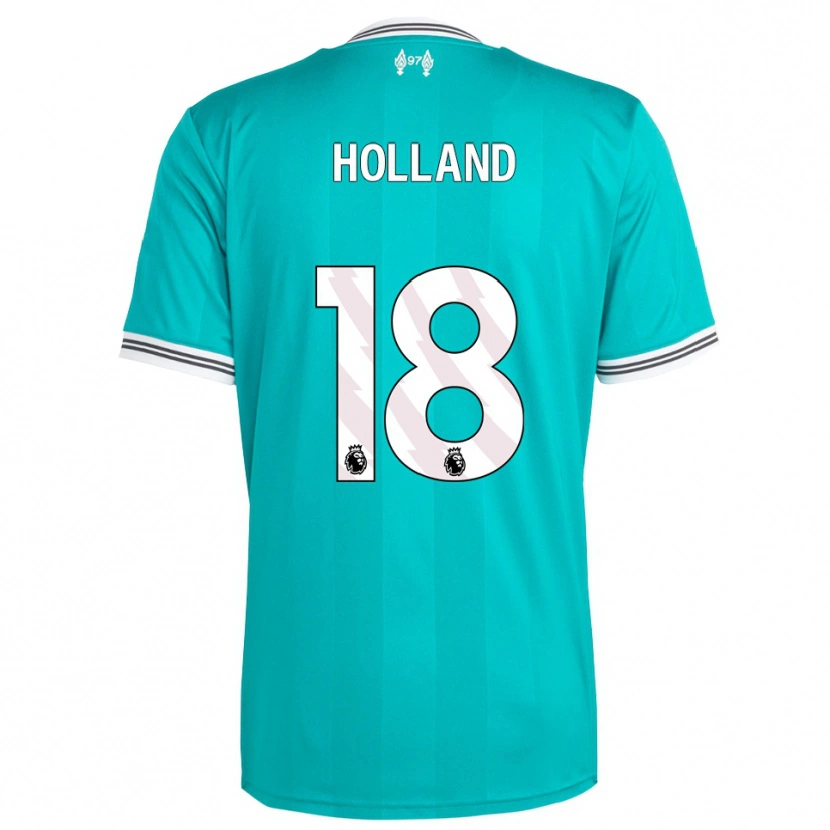 Danxen Kinder Ceri Holland #18 Grün Weiß Ausweichtrikot Trikot 2025/26 T-Shirt Österreich