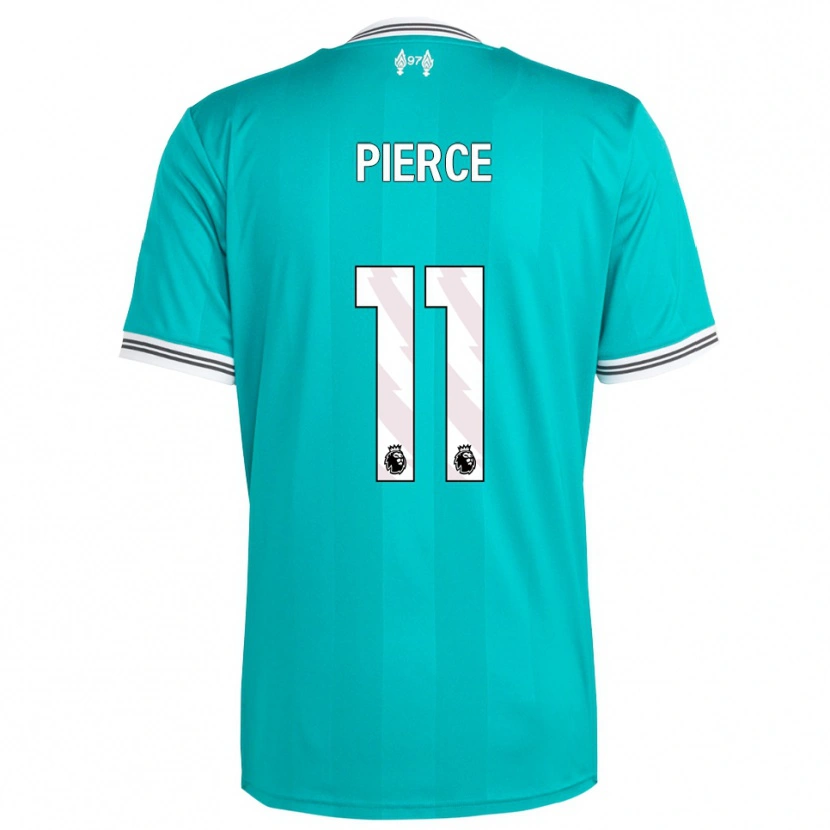 Danxen Kinder Alfie Pierce #11 Grün Weiß Ausweichtrikot Trikot 2025/26 T-Shirt Österreich