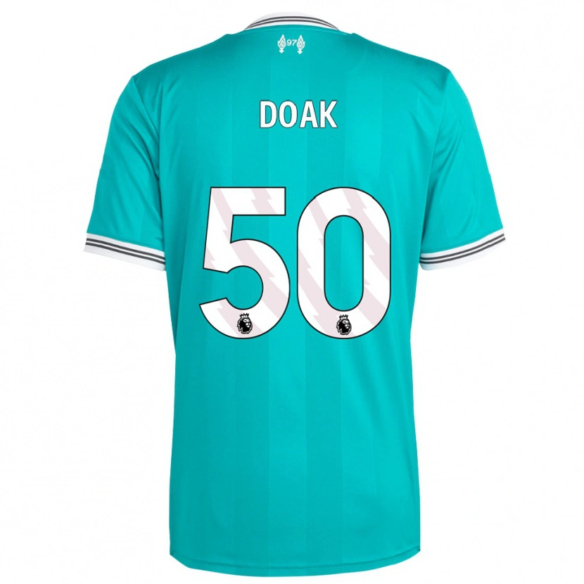 Danxen Kinder Ben Doak #50 Grün Weiß Ausweichtrikot Trikot 2025/26 T-Shirt Österreich