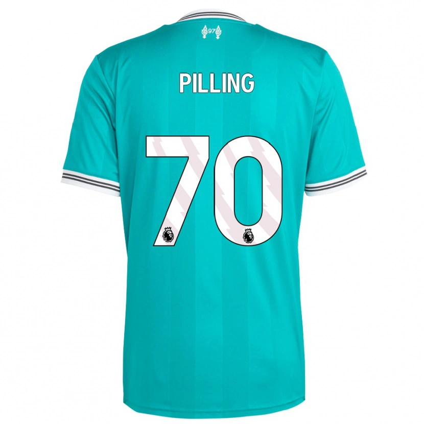 Danxen Kinder Tommy Pilling #70 Grün Weiß Ausweichtrikot Trikot 2025/26 T-Shirt Österreich