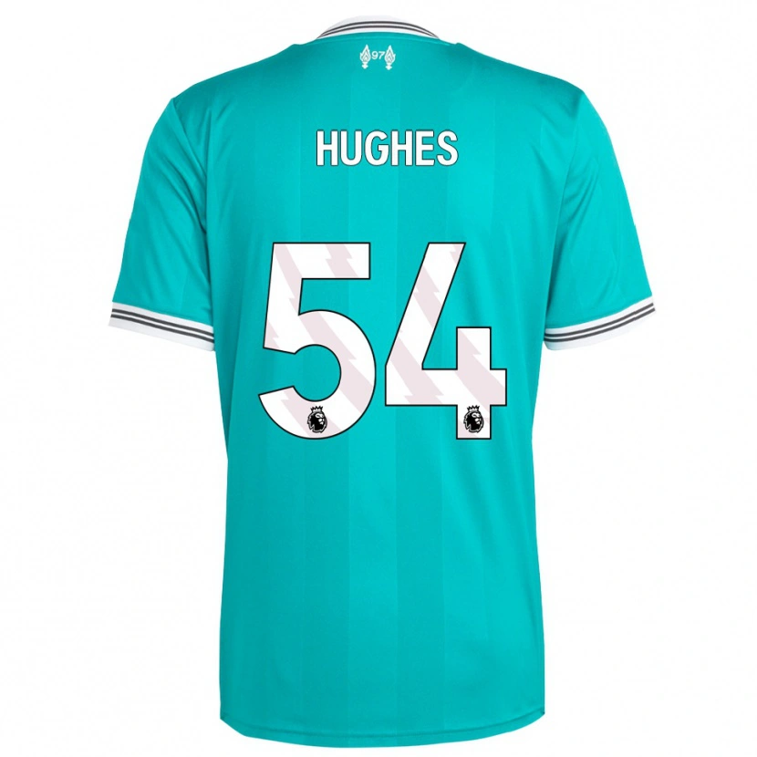 Danxen Kinder Liam Hughes #54 Grün Weiß Ausweichtrikot Trikot 2025/26 T-Shirt Österreich