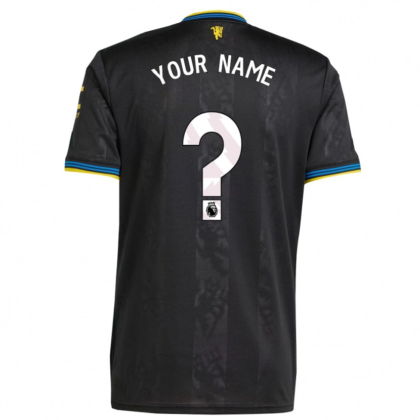 Danxen Kinder Ihren Namen #0 Schwarz Gelb Blau Ausweichtrikot Trikot 2025/26 T-Shirt Österreich