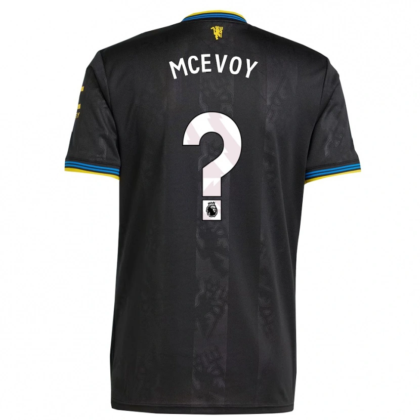 Danxen Kinder Jay Mcevoy #0 Schwarz Gelb Blau Ausweichtrikot Trikot 2025/26 T-Shirt Österreich