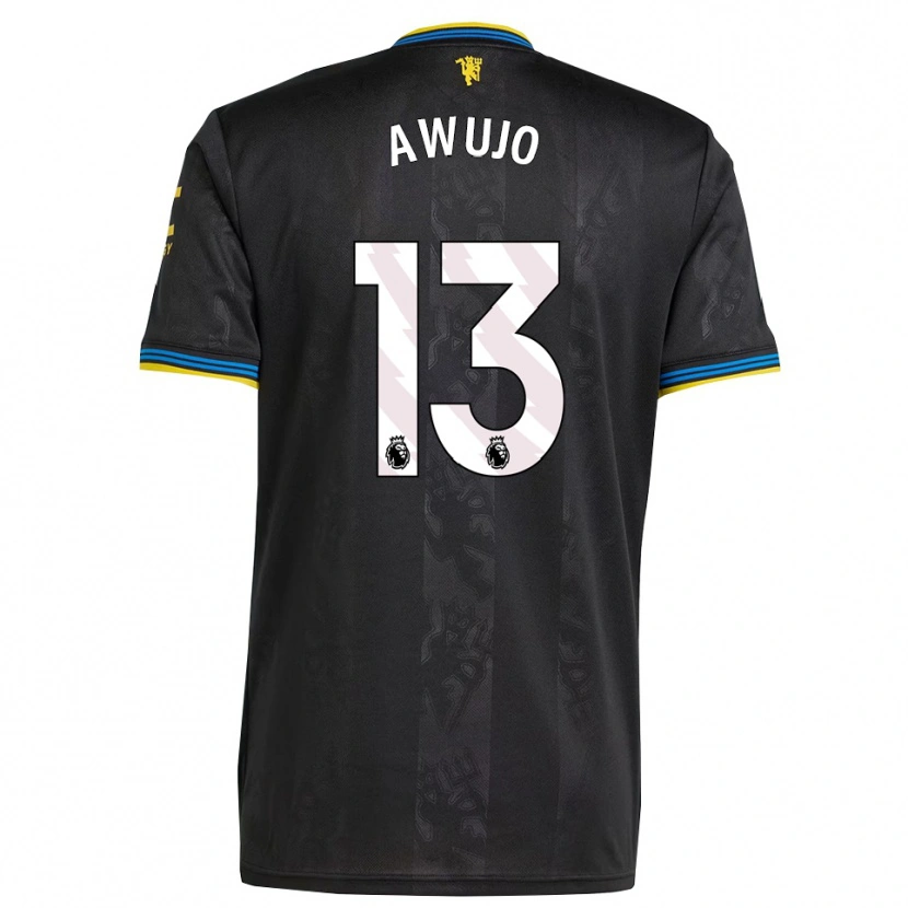 Danxen Kinder Simi Awujo #13 Schwarz Gelb Blau Ausweichtrikot Trikot 2025/26 T-Shirt Österreich