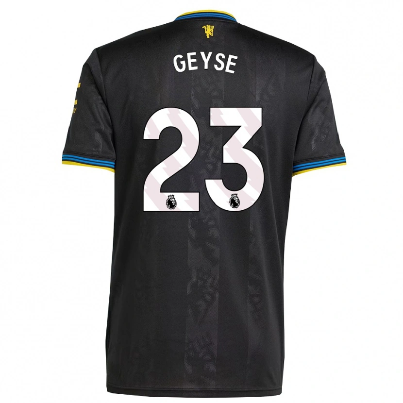 Danxen Kinder Geyse Da Silva Ferreira #23 Schwarz Gelb Blau Ausweichtrikot Trikot 2025/26 T-Shirt Österreich