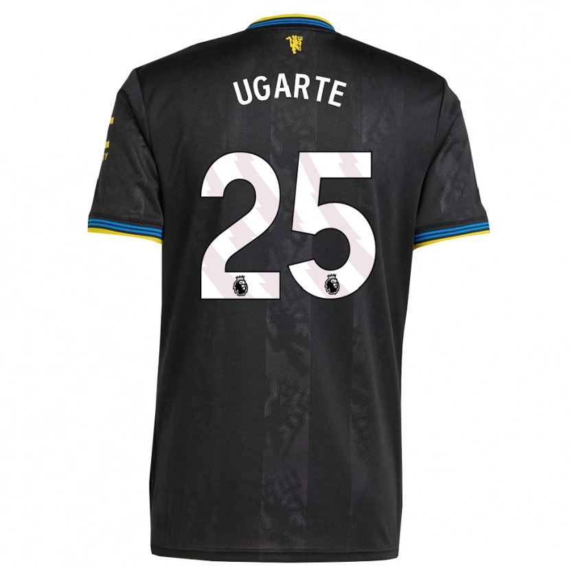 Danxen Kinder Manuel Ugarte #25 Schwarz Gelb Blau Ausweichtrikot Trikot 2025/26 T-Shirt Österreich