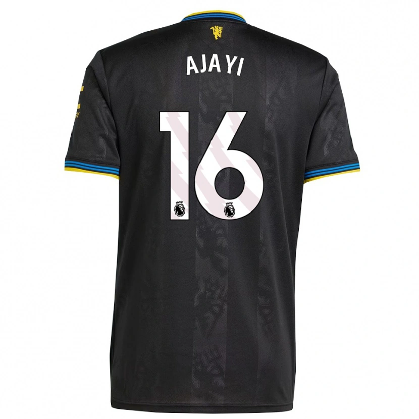 Danxen Kinder Noah Ajayi #16 Schwarz Gelb Blau Ausweichtrikot Trikot 2025/26 T-Shirt Österreich