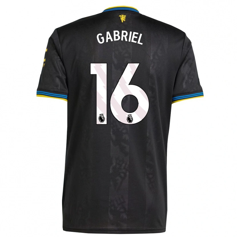 Danxen Kinder Jj Gabriel #16 Schwarz Gelb Blau Ausweichtrikot Trikot 2025/26 T-Shirt Österreich