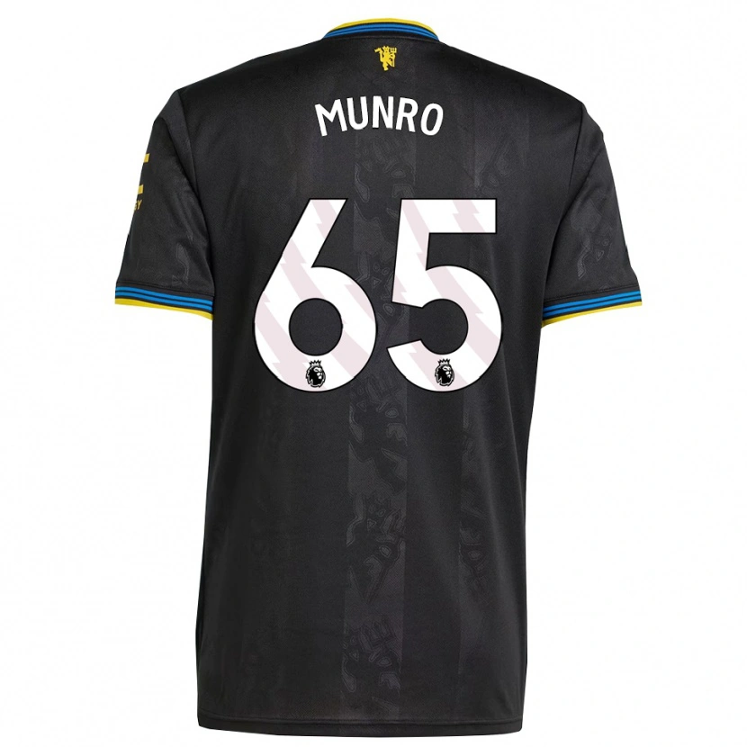 Danxen Kinder Reece Munro #65 Schwarz Gelb Blau Ausweichtrikot Trikot 2025/26 T-Shirt Österreich