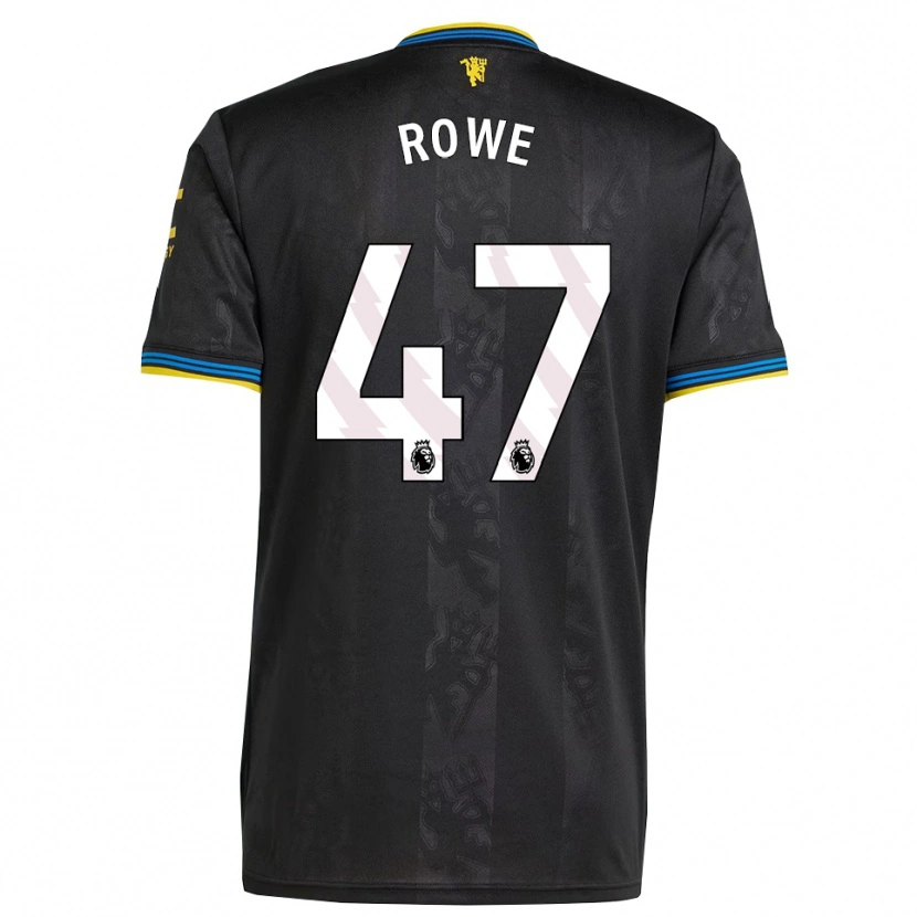 Danxen Kinder Tommy Rowe #47 Schwarz Gelb Blau Ausweichtrikot Trikot 2025/26 T-Shirt Österreich
