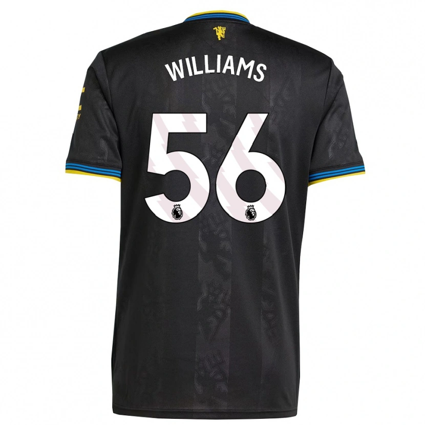 Danxen Kinder Ethan Williams #56 Schwarz Gelb Blau Ausweichtrikot Trikot 2025/26 T-Shirt Österreich
