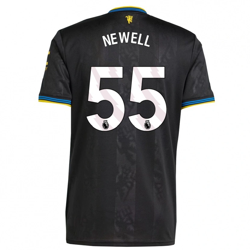 Danxen Kinder Lucy Newell #55 Schwarz Gelb Blau Ausweichtrikot Trikot 2025/26 T-Shirt Österreich