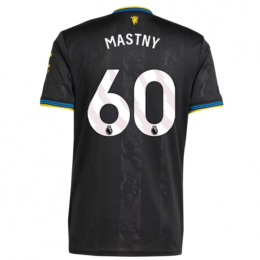 Danxen Kinder Ondrej Mastny #60 Schwarz Gelb Blau Ausweichtrikot Trikot 2025/26 T-Shirt Österreich