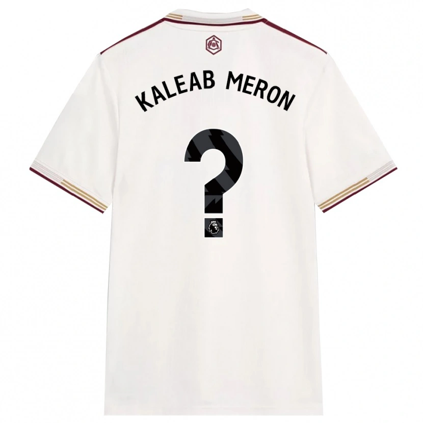Danxen Kinder Kaleab Meron #0 Creme Weiß Burgunderrot Ausweichtrikot Trikot 2025/26 T-Shirt Österreich