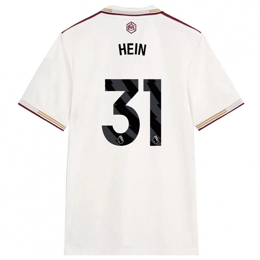 Danxen Kinder Karl Hein #31 Creme Weiß Burgunderrot Ausweichtrikot Trikot 2025/26 T-Shirt Österreich