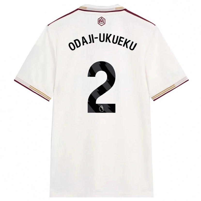 Danxen Kinder Theo Odaji-Ukueku #2 Creme Weiß Burgunderrot Ausweichtrikot Trikot 2025/26 T-Shirt Österreich