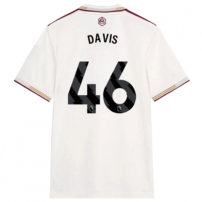 Danxen Kinder Timi Davis #46 Creme Weiß Burgunderrot Ausweichtrikot Trikot 2025/26 T-Shirt Österreich
