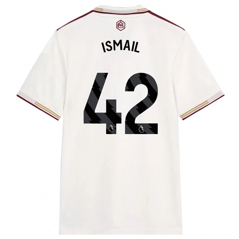 Danxen Kinder Cam'ron Ismail #42 Creme Weiß Burgunderrot Ausweichtrikot Trikot 2025/26 T-Shirt Österreich