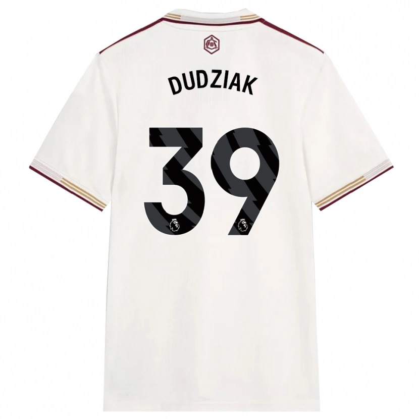 Danxen Kinder Harrison Dudziak #39 Creme Weiß Burgunderrot Ausweichtrikot Trikot 2025/26 T-Shirt Österreich