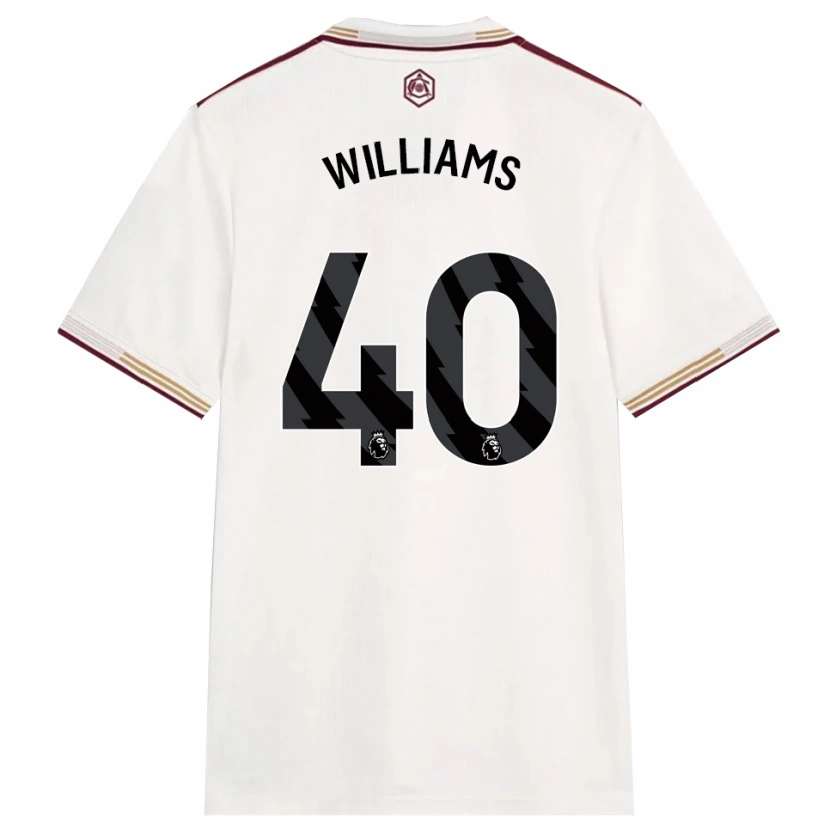Danxen Kinder Naomi Williams #40 Creme Weiß Burgunderrot Ausweichtrikot Trikot 2025/26 T-Shirt Österreich