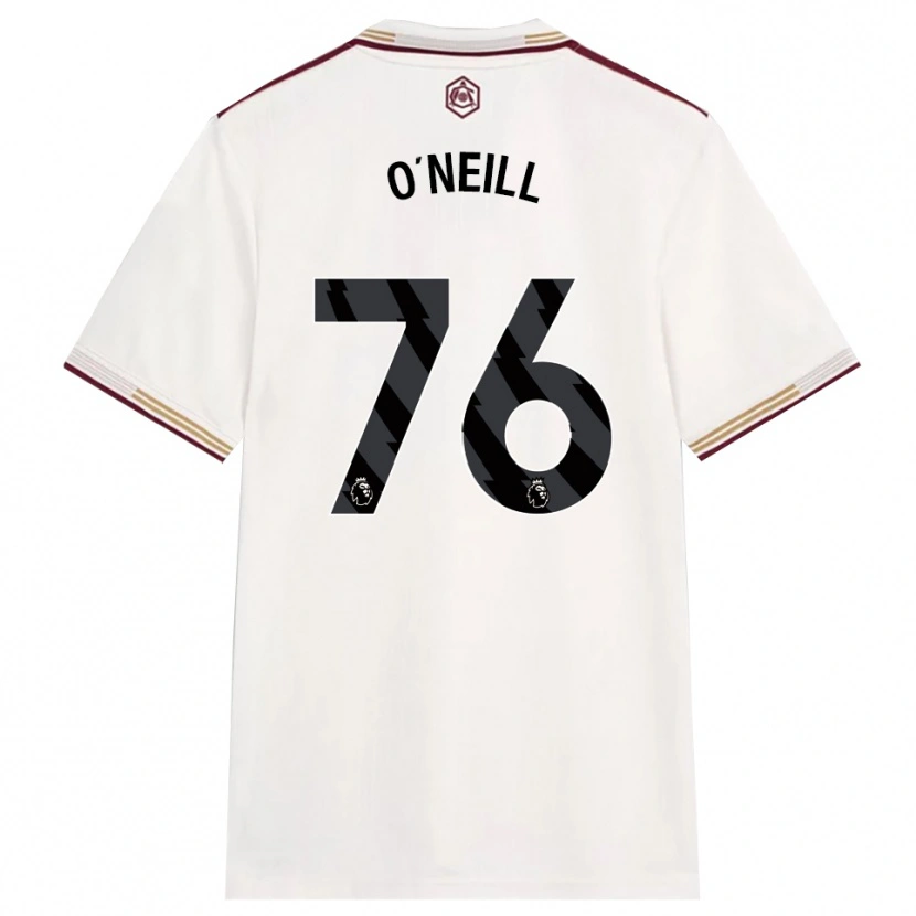 Danxen Kinder Ceadach O'neill #76 Creme Weiß Burgunderrot Ausweichtrikot Trikot 2025/26 T-Shirt Österreich