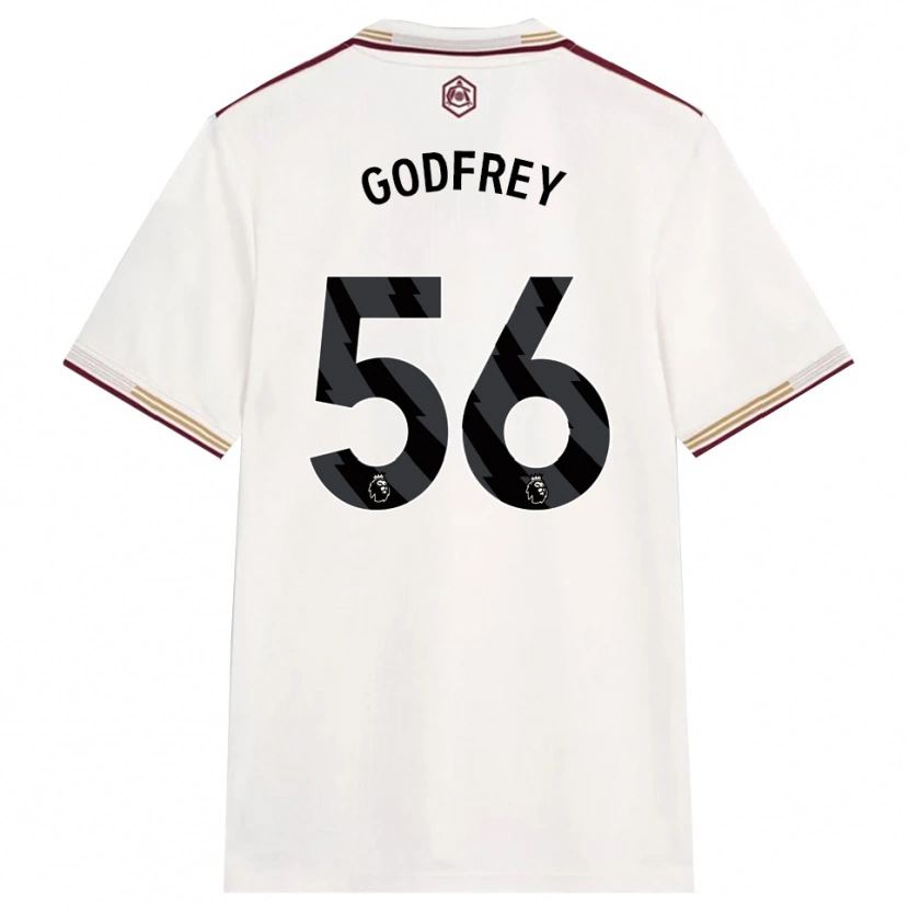 Danxen Kinder Freya Godfrey #56 Creme Weiß Burgunderrot Ausweichtrikot Trikot 2025/26 T-Shirt Österreich