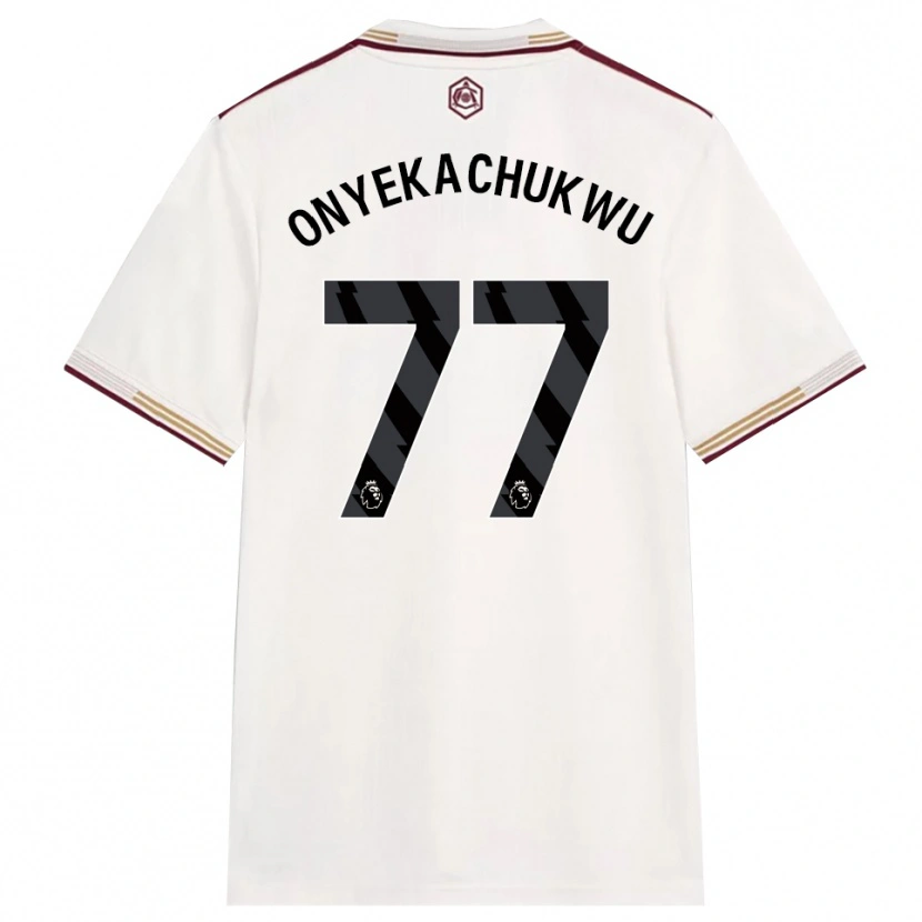 Danxen Kinder Samuel Onyekachukwu #77 Creme Weiß Burgunderrot Ausweichtrikot Trikot 2025/26 T-Shirt Österreich