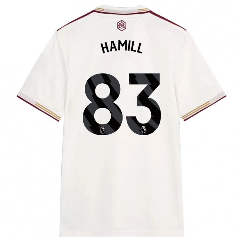 Danxen Kinder Callan Hamill #83 Creme Weiß Burgunderrot Ausweichtrikot Trikot 2025/26 T-Shirt Österreich